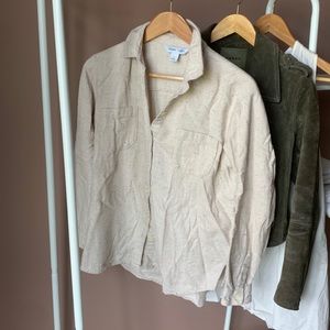 Old Navy oversized flannel button down